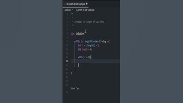 Length of Last Word | LeetCode 58 #leetcode #dsa #java #algorithm #code #interview #coding