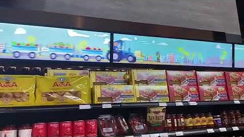 Digital Signage Shelf Edge Stretch LCD Bar  Displays