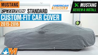 FS16968F5 Covercraft Custom Fit Car Cover for Select Ford Mustang Models Black Fleeced Satin