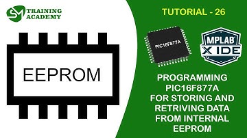 Internal EEPROM programming in PIC16F877A microcontroller