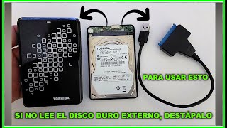 💽Como Destapar Disco Duro TOSHIBA Externo USB 3 0💽 Para RECUPERAR INFORMACIÓN