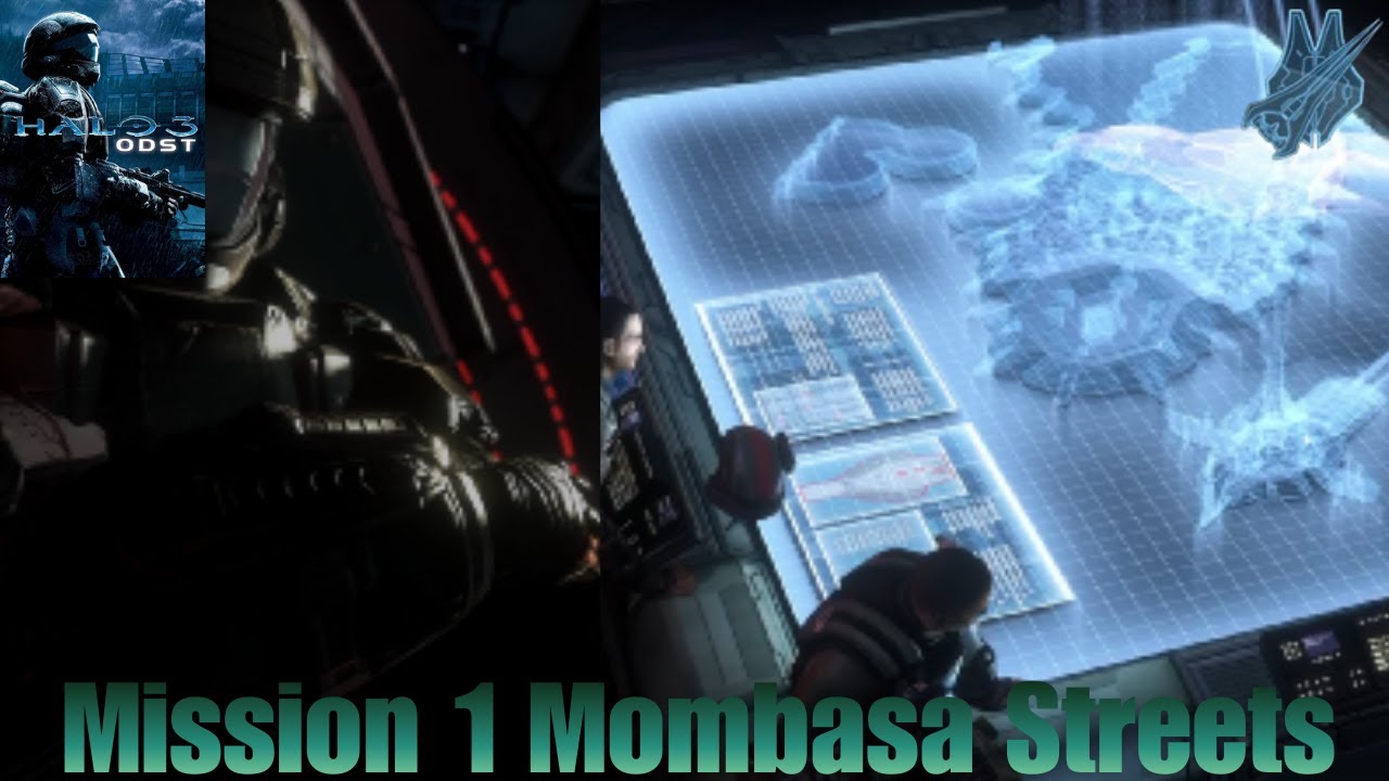 Halo 3 ODST Campaign Playthrough Mission 1 Mombasa Streets Halo MCC ...