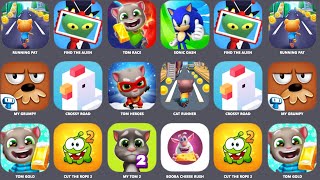 Find the Alien, Subway Princess Runner, Count Master, Talking Cat, Cut the Rope Free, Cut the Rope 2 screenshot 4