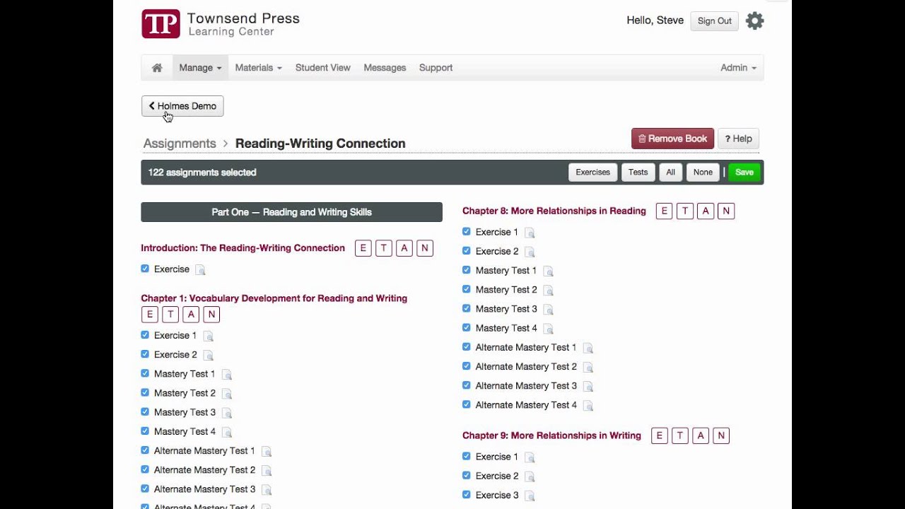 Holmes Rwc Textbook Access Demo 