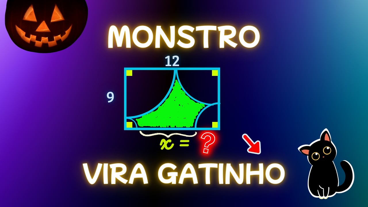 👉 MONSTRO GEOMÉTRICO que Vira Gatinho 🐱 (Só com Quartos de Círculo!)