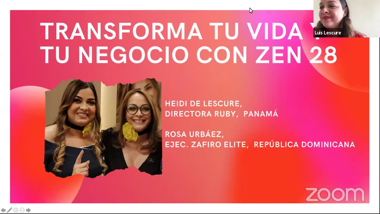 Transforma tu Vida y Tu Negocio con Zen28 Rosa Urbaez de Ritchie y