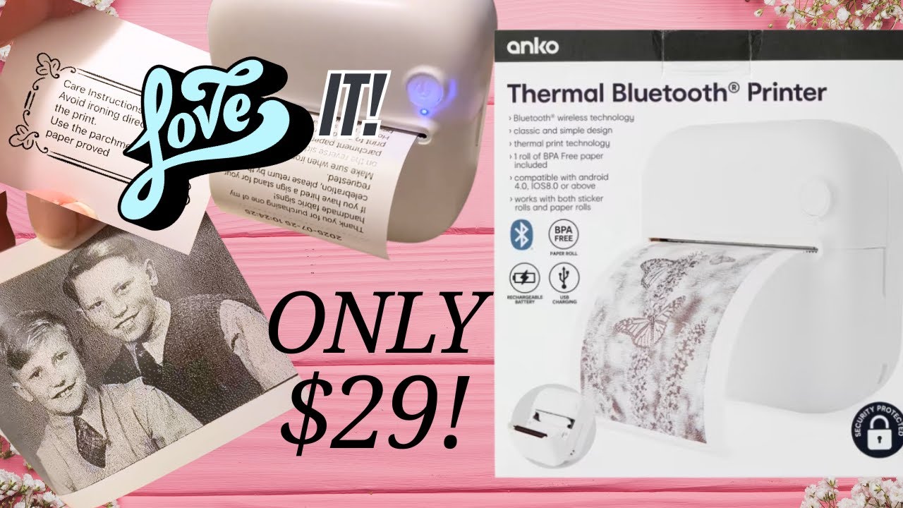 $29 *KMART* Thermal Bluetooth Printer | Trying out a Mini Printer for my Side Hustle