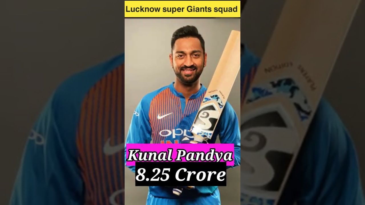 Lucknow Super Giants full squad 2022 
