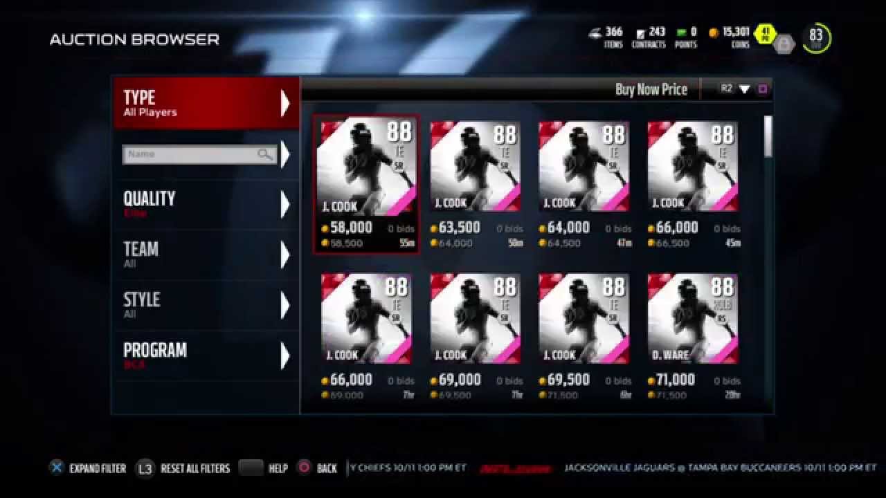 MUT 16 New Legends BCA 2nd Seris Players