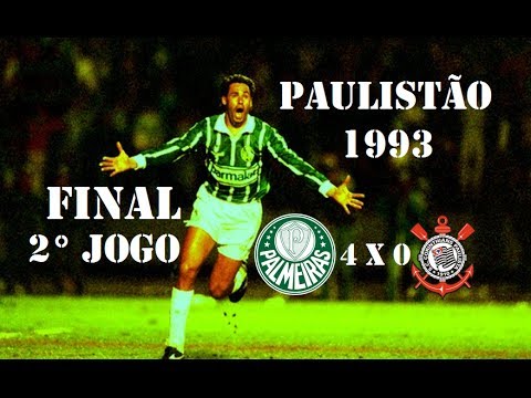 Palmeiras 4 x 0 Corinthians - Campeonato Paulista 1993|2ª Final| - Gols
