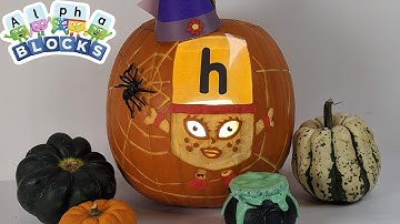 Halloween Pumpkin Special Make | Jack-o-lantern | Learn to Read | @officialalphablocks