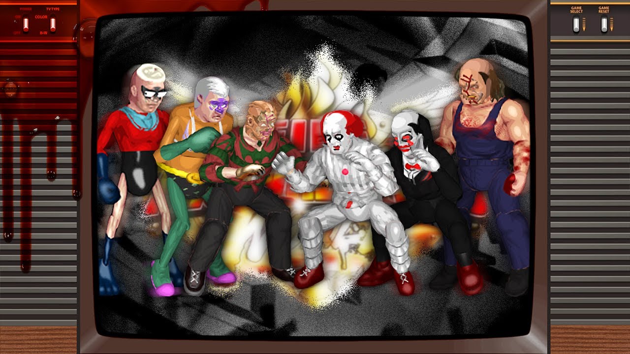 КОРОЛЕВСКАЯ БИТВА НА ХЭЛЛОУИН НА 40 ЧЕЛОВЕК!! - Fire Pro Wrestling World