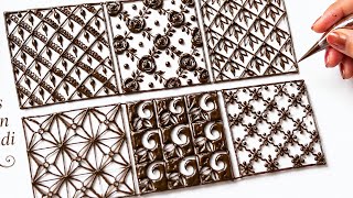 Free Basic Check Mehndi Designs | Grid / Checks Pattern Mehndi Design |Mehndi Classes l Mehndi