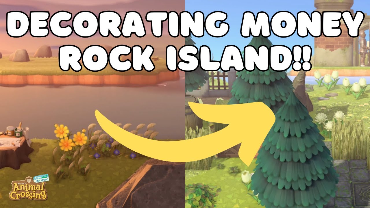 Money Rock Island MAKEOVER ACNH acnhspeedbuild YouTube