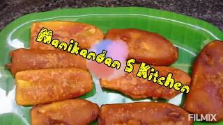 Pazham pori / Banana Fritters / Nendram Pazha Bajji in Tamil