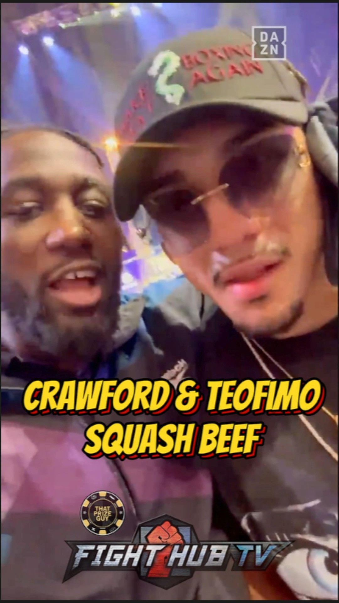 Terence Crawford squashes beef with Teofimo Lopez after pressing him!