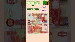 Zambia 🇿🇲 50 kawacha unc 1992.#shorts #MONEYPHECHAN