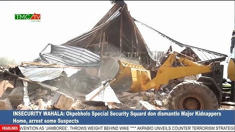 INSECURITY WAHALA: Okpebholo Special Security Squard don dismantle Major Kidnappers Home, arrest...