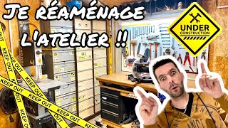 Je réaménage l'atelier ! Et ça prend forme ! - Brico seb