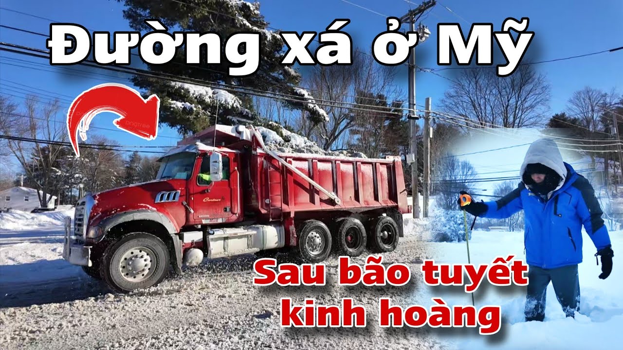 Đường xá Mỹ trắng xóa sau trận bão tuyết kinh hoàng