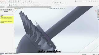 การวาดและจำลองการเคลื่อนที่ของเครื่องยนต์ Turbofan