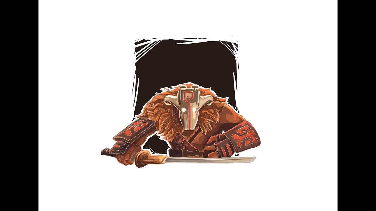 Time Lapse Adobe Illustrator Dota 2 Juggernaut Vector Painting Illustration
