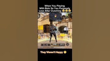 Purposely losing a rank match so bots don