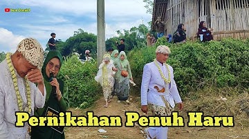 Pengantin pria menangis melihat wanita yang akan dinikahi nya..!! Suasana pernikahan sunda