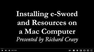 Install e-Sword and the Sunset Bible Library onto Macbooks, iMacs and Mac Minis