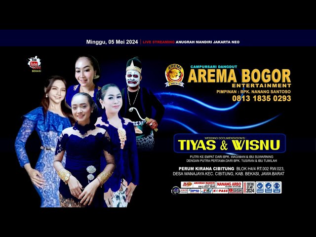 🔴 Live Campursari AREMA BOGOR 081318350293 || Pernikahan Tiyas u0026 Wisnu || NANANG ARBO Sound System class=
