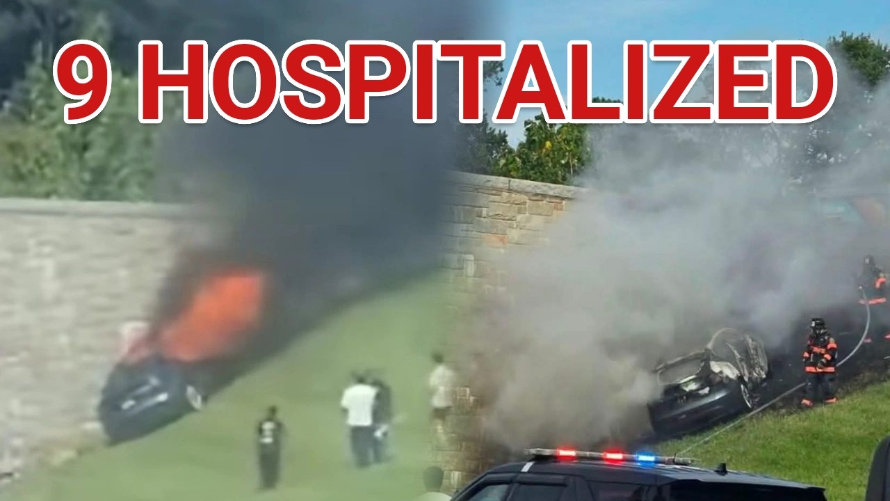 Tesla Crash Fire in Maryland: First Responders Hospitalized