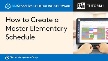 How to Create a Master Elementary Schedule in DMSchedules for Elementary Schools Scheduling Software