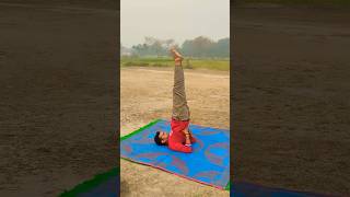 #sarvangasana #yoga #practice #morning #vibs #shorts