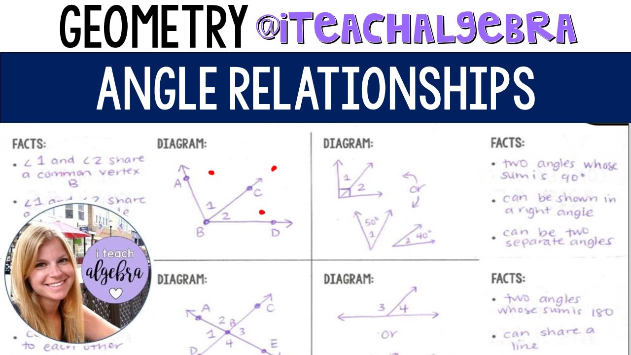 unit one geometry basics homework 6 angle relationships