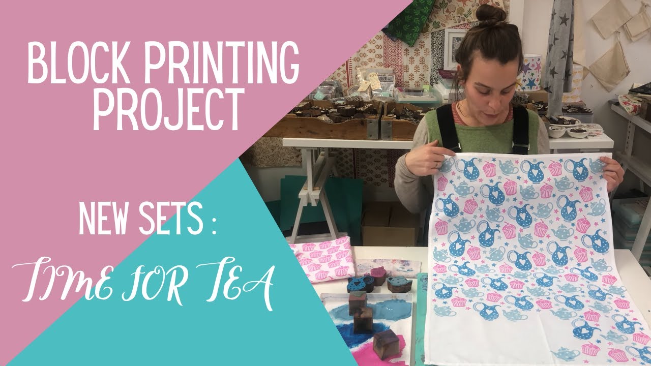 Hand Block Printing Using Wooden Blocks - A Tutorial by DesiCrafts 