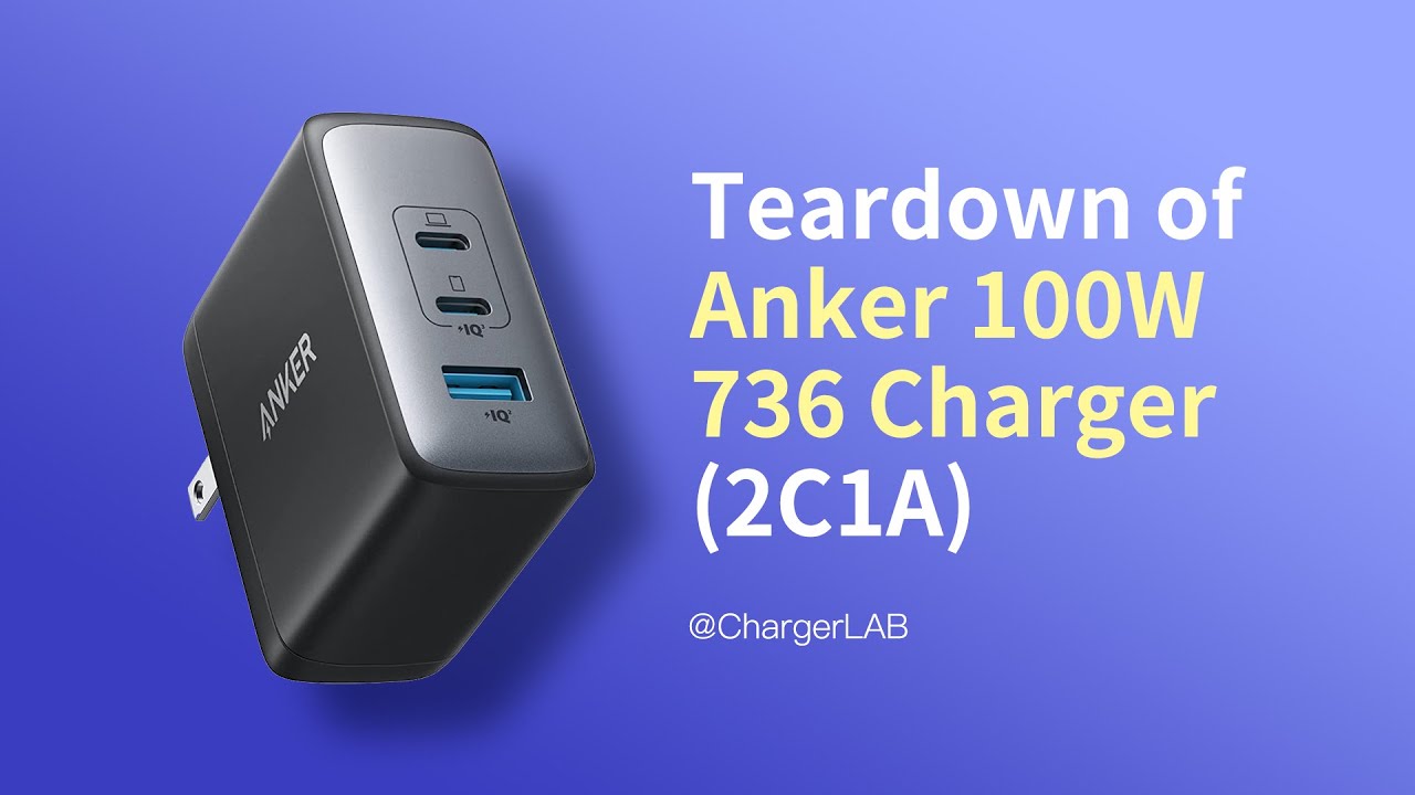 Teardown of Anker 100W USB-C Charger, 736 Charger (Nano II 100W) Teardown of Anker 100W USB-C Charger, 736 Charger (Nano II 100W)