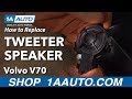 How to Replace Front Door Tweeter 00-07 Volvo V70