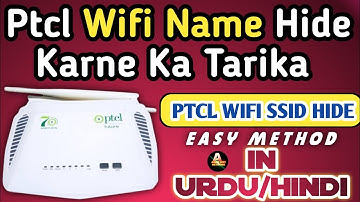 Ptcl Wifi Ka Name Hide Karne Ka Tarika | How To Hide Ptcl Wifi Name | Ptcl Modem SSID Hide