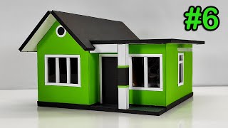 How To Make Simple Miniature House - Cardboard House Model