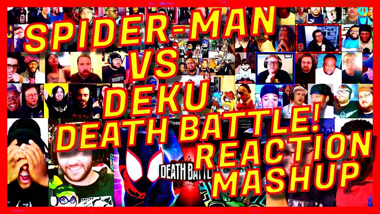 [SUPER MEGA] SPIDER-MAN VS DEKU: DEATH BATTLE! - REACTION MASHUP - MARVEL VS MY HERO ACADEMIA - [AR]