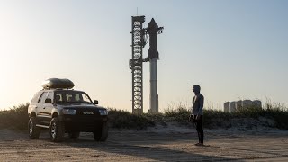 Truck Camping at Launch of Worlds Largest Rocket