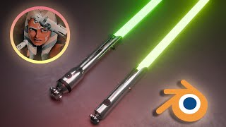 Ahsoka Tano lightsabers | demo animation | Blender