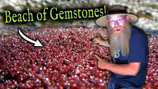 Why Are There 96,000,000 Red Gem Stones on This Beach!