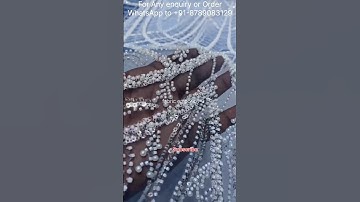 Imported Big width Hand Embroidered Designer Net Fabric…!!All Over CutDana with Pearl & Sequins work