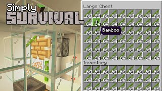 How To Make A Very Simple Zero Tick Bamboo Farm! (ss#16) MCPE,PS4,Xbox,Windows10,Nintendo Switch