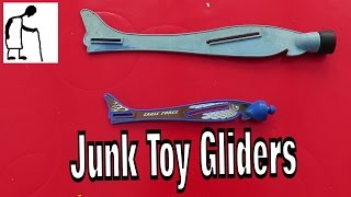 Junk Toy Gliders + Toy Parachutes