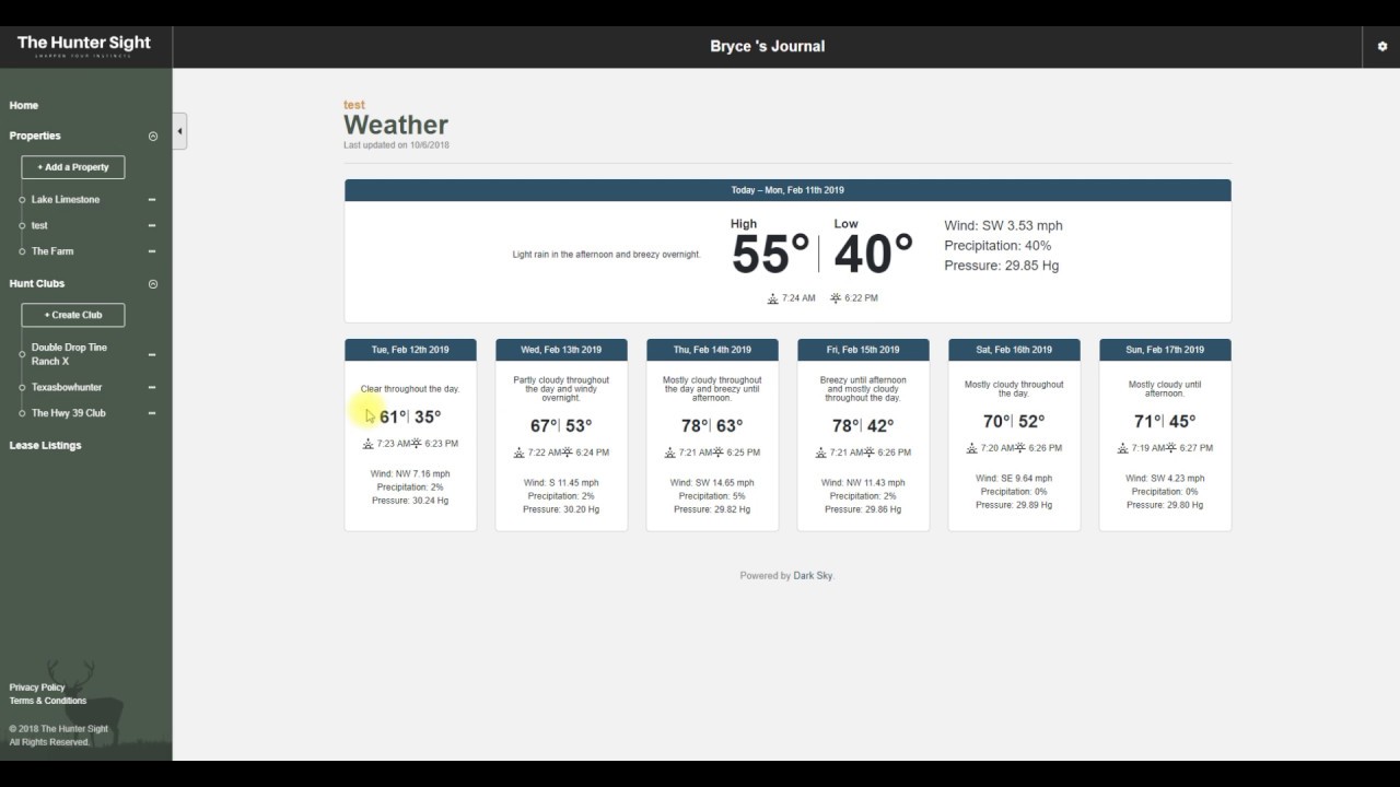 Getting Started #6, 7 Day Weather Forecast - YouTube