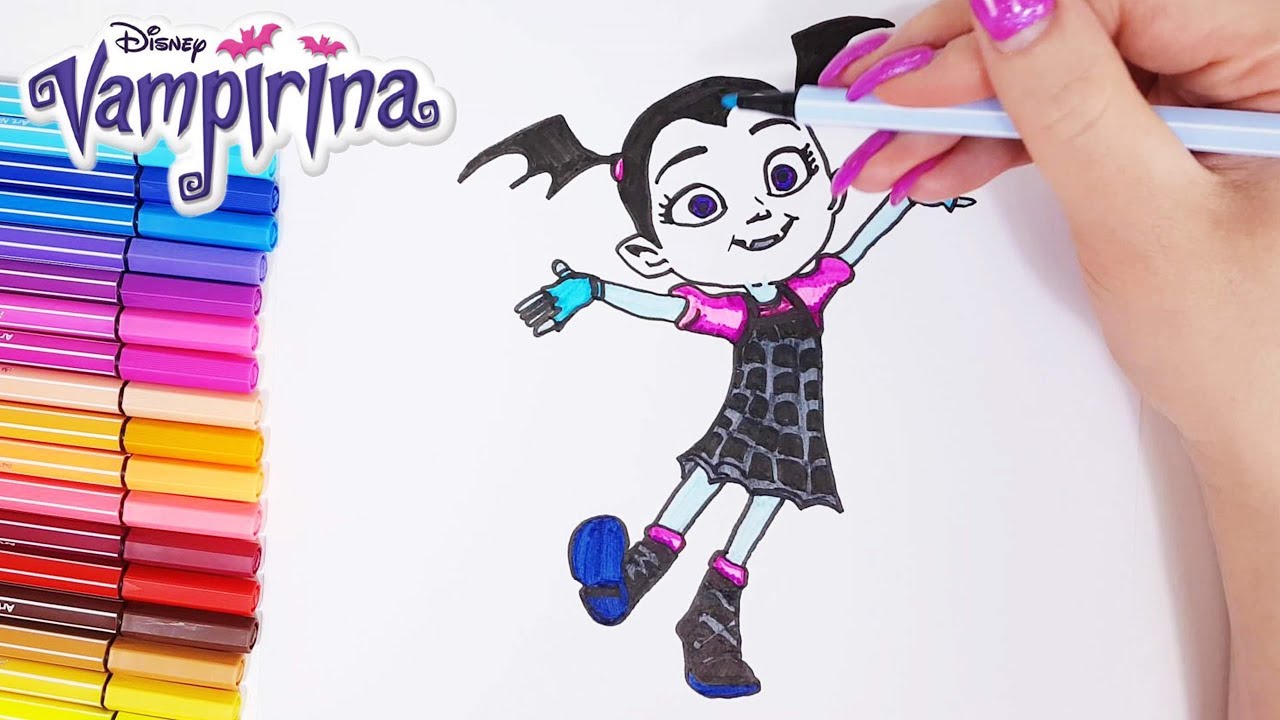 Drawing Oxana Hauntley Vampirinas mather coloring page