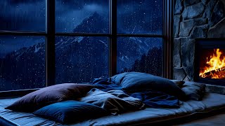 Cozy Night In: Watching the Rain, Thunder, and Fire for Deep Sleep and Meditation