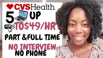 "CVS Health Hiring Now! Work from Home Jobs No Interview, No Phone